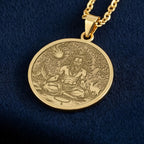 Ganesh Yantra Spiritual Protection Pendant | Silver & Plated Options - Divine Guardian for Yoga Zen